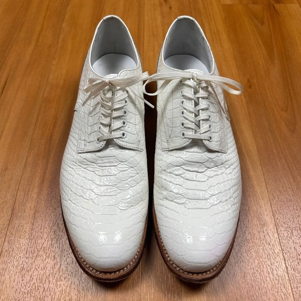 Stacy Adams Shoes‎ White Leather Tag Size 11D